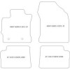 Tappetini auto per Toyota Auris II Hatchback (anche Hybrid) 01.2013-12.2018