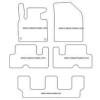 Fussmatten fuer Citroen C4 Grand Picasso II / C4 SpaceTourer 7 posti 09.2013-06.2022 MDM