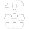 Tappetini per Citroen C4 Grand Picasso 7 posti 10.2006-2013