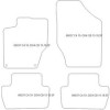 Tappetini per Citroen C4 II 10.2010-12.2020