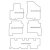 Tappetini per Hyundai Santa Fe II (CRD) 7 posti 06.2010-10.2012