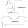 Tappetini per Mitsubishi Pajero IV long 04.2007-