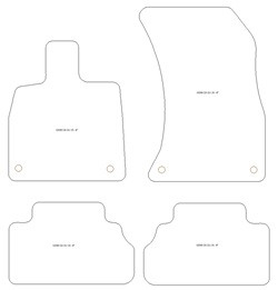 EVA Gummimatten fuer Audi Q5 III (GU) (auch e-Hybrid) 2025-