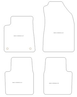 Fussmatten fuer Opel Frontera Benzin / Diesel 2025-