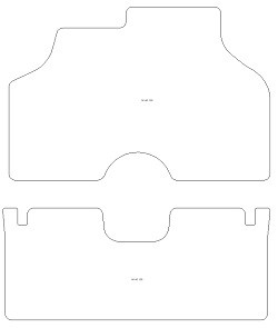 Fussmatten fuer Fiat 128 1969-1985