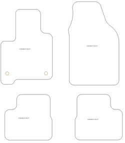 Fussmatten fuer Fiat 500 Hybrid 2026-
