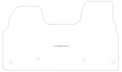 Fussmatten fuer Ford Custom bus 2024-