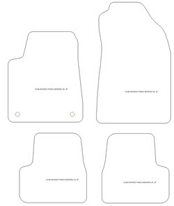 Fussmatten fuer Fiat Grande Panda Benzin 2025-