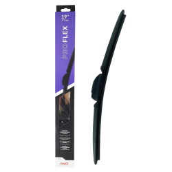 PRO Flex Wischerblatt mit Flexible Klinge, mit Graphit behandeltes Gummiklinge, 180° drehbarer Klappaufsatz, 6 Adapter im Lieferumfang enthalten