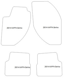 Fussmatten fuer Lancia Kappa 1994-2001