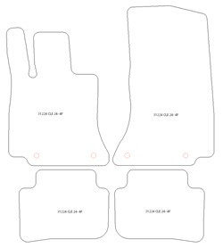 Tappetini per Mercedes CLE Cabrio / Coupè 2023- MTM Top