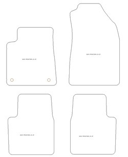 EVA Gummimatten fuer Opel Frontera Benzin / Diesel 2025-