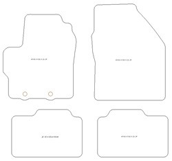 Fussmatten fuer Toyota Aygo X Hybrid 2025-