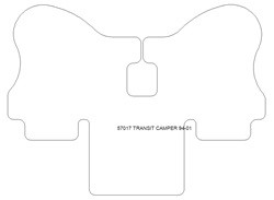 Fussmatten fuer Camper Ford Transit 1994-2001
