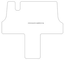 Fussmatten fuer Camper Fiat Ducato 1991-1994