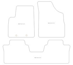 Tappetini per Forthing T5 Evo 2023-2025 MTM Top