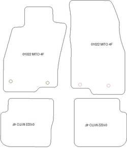 Fußmatten MDM One für Mito 09.2008-12.2018