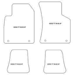 Fußmatten MDM One für TT (8N) 1998-2006