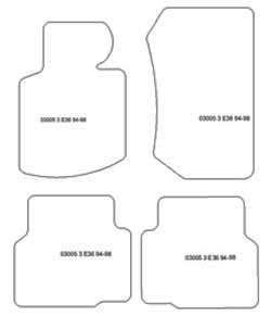 Fußmatten MDM One für 3er (E36) 1990-1999