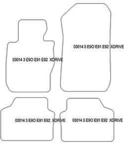 Fußmatten MDM One für 3er (E91) Touring X-Drive 09.2005-11.2012