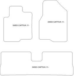 Fußmatten MDM One für Captiva 2010-09.2018