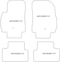 Fußmatten MDM One für Orlando 2011-2014