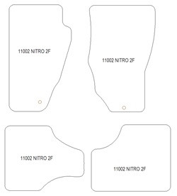 Fußmatten MDM One für Nitro 2007-12.2011