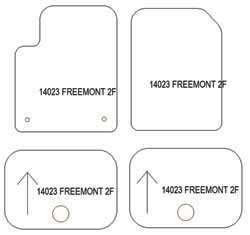 Fußmatten MDM One für Freemont 5 Sitze 2011-