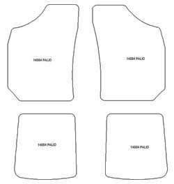 Fußmatten MDM One für Palio 1997-2004