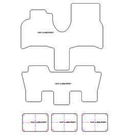 Fußmatten MDM One für Ulysse 5 Sitze 1994-11.2010