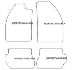 Fußmatten MDM One für Fiesta V 2002-2004