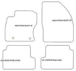 Fußmatten MDM One für Focus II Turnier 2004-02.2011