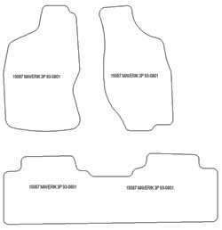 Fußmatten MDM One für Maverick 2 Turen 1993-08.2001