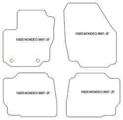 Fußmatten MDM One für Mondeo IV 09.2007-2014