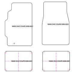 Fußmatten MDM One für Civic VI Coupe 1995-2000