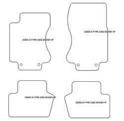 Fußmatten MDM One für S-Type (X202) 2002-2008