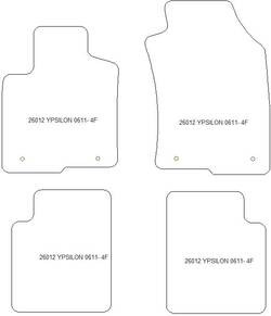 Fußmatten MDM One für Ypsilon (846) (auch Hybrid) 06.2011-07.2024