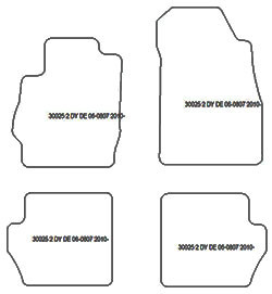Fußmatten MDM One für 2 (DE) 09.2007-05.2010