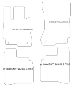 Fußmatten MDM One für S-Klasse (W221) 07.2005-06.2013
