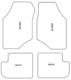 Fußmatten MDM One für ZR 2001-