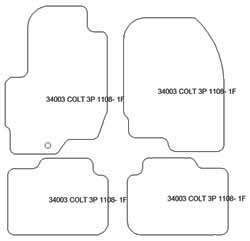 Fußmatten MDM One für Colt (Z30) 5 Turen 11.2008-2012