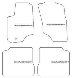 Fußmatten MDM One für Outlander I 04.2003-01.2007