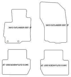Fußmatten MDM One für Outlander II 03.2007-08.2012