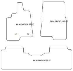 Fußmatten MDM One für Pajero IV Kurz 04.2007-