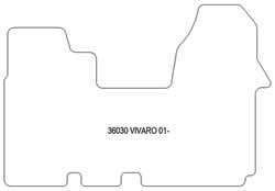 Fußmatten MDM One für Vivaro van 2001-2014
