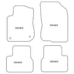 Fußmatten MDM One für 208 03.2012-05.2019