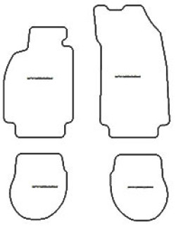 Fußmatten MDM One für 911 Coupe 1989-1992