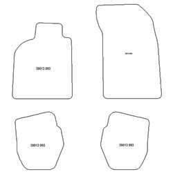 Fußmatten MDM One für 993 1993-1997