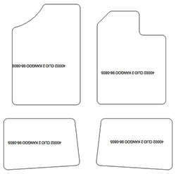 Fußmatten MDM One für Clio II 1998-08.2005