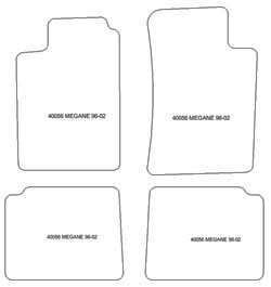 Fußmatten MDM One für Megane I 1996-09.2002